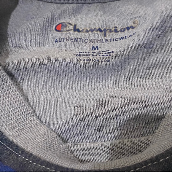 Champion Blue Camouflage Youth Medium T-shirt - Picture 5 of 5